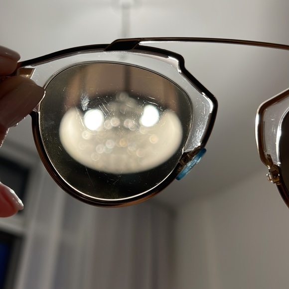 CHRISTIAN DIOR SO REAL SUNGLASSES GOLD - Picture 6 of 11